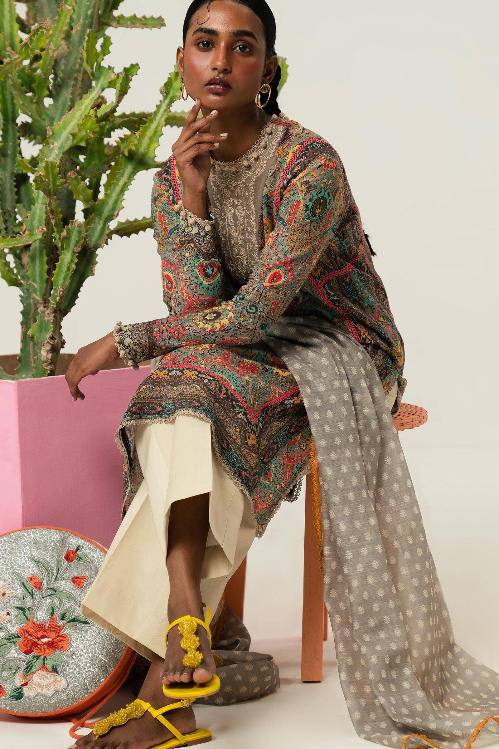 Sana Safinaz | Mahay Summer Lawn 24 | S-41 - Rang-e-Khaas