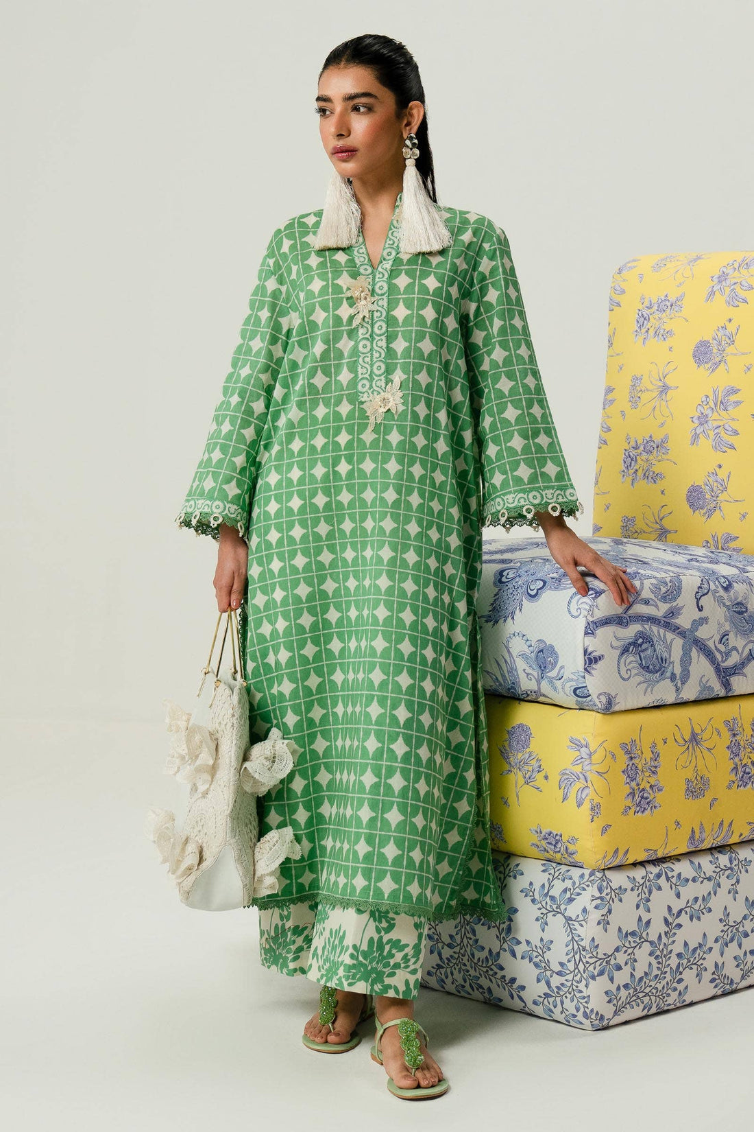 Sana Safinaz | Mahay Summer Lawn 24 | S-37 - Rang-e-Khaas