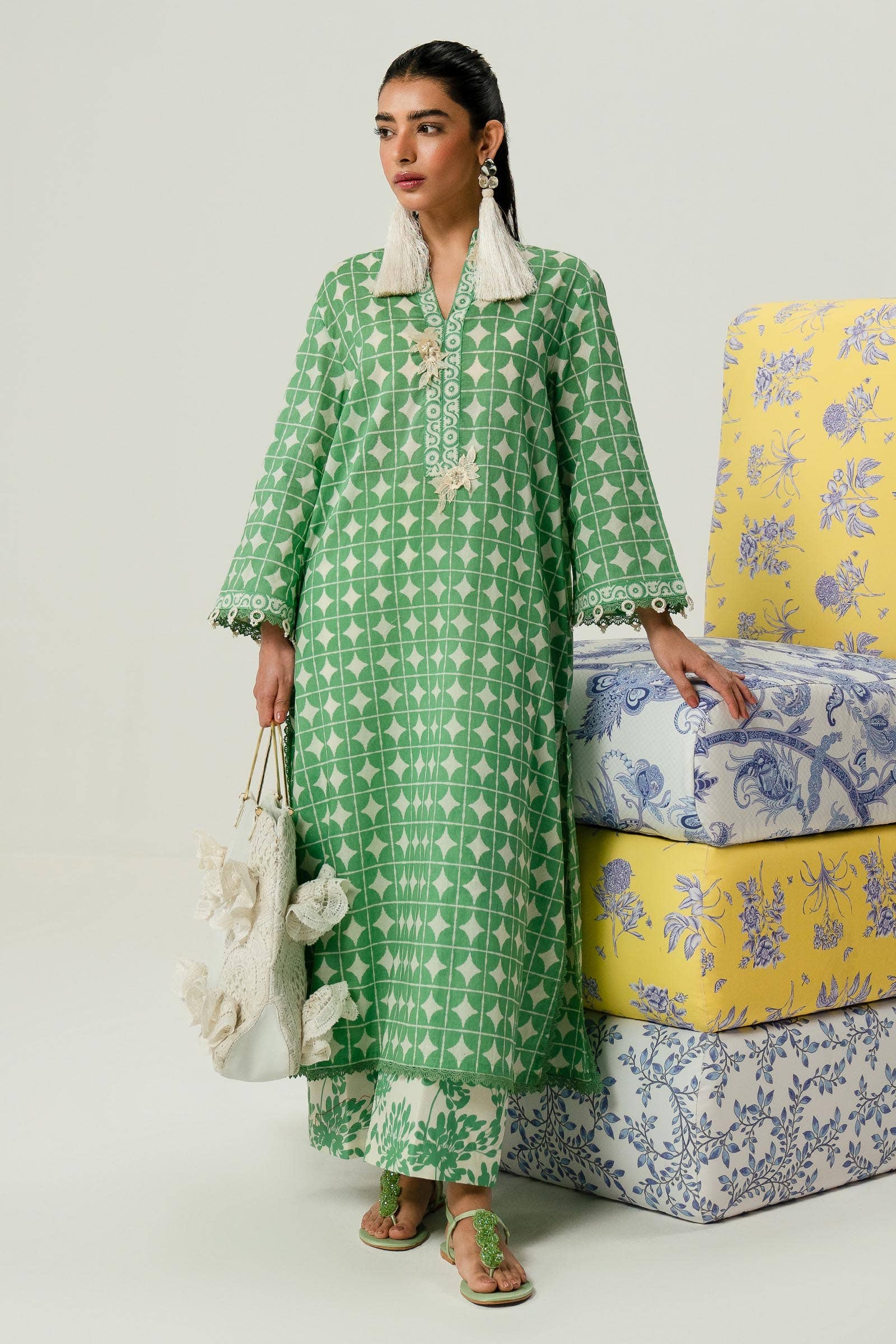 Sana Safinaz | Mahay Summer Lawn 24 | S-37 - Rang-e-Khaas