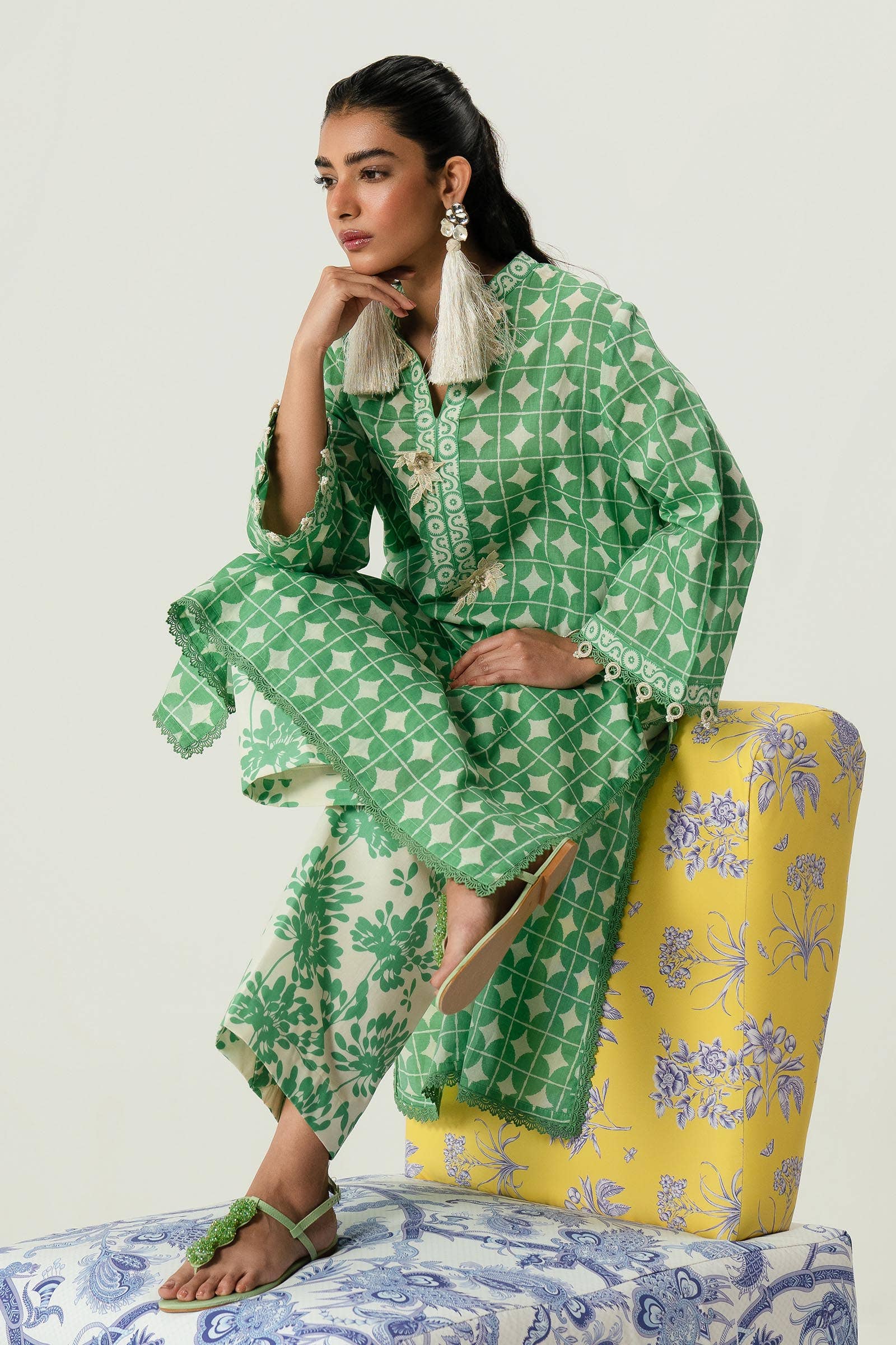 Sana Safinaz | Mahay Summer Lawn 24 | S-37 - Rang-e-Khaas