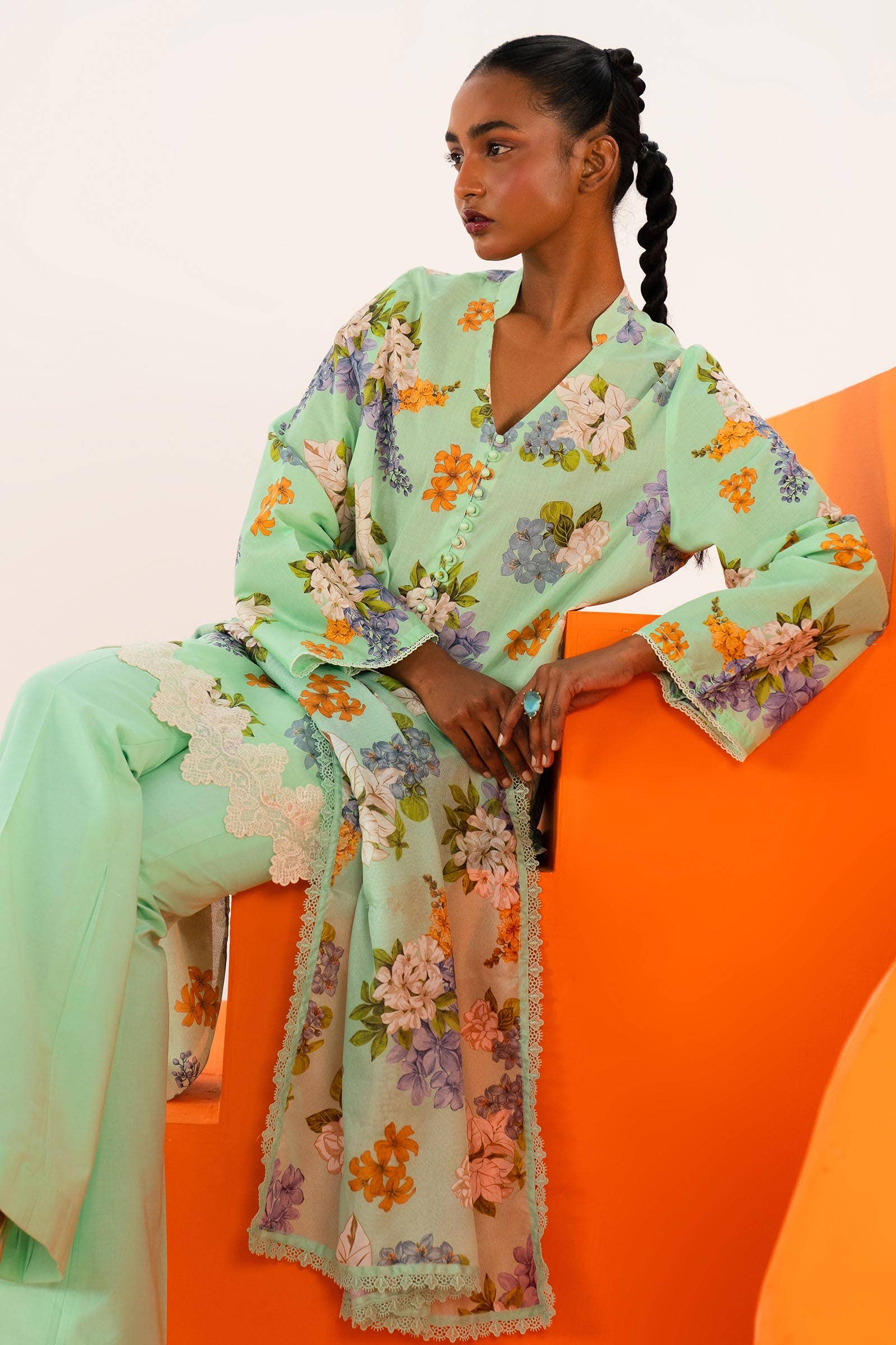 Sana Safinaz | Mahay Summer Lawn 24 | S-34 - Rang-e-Khaas