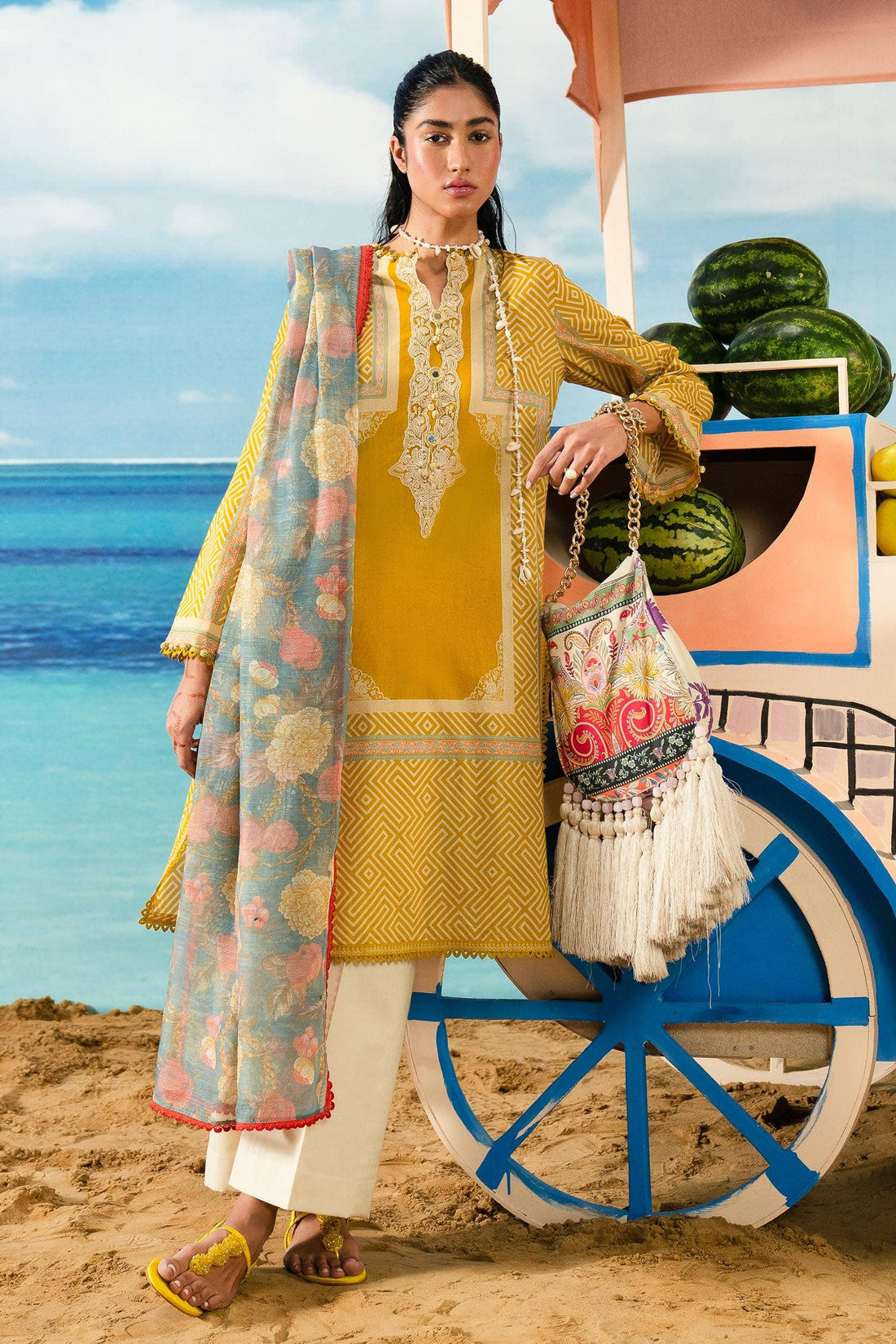Sana Safinaz | Mahay Summer Lawn 24 | S-18 - Rang-e-Khaas