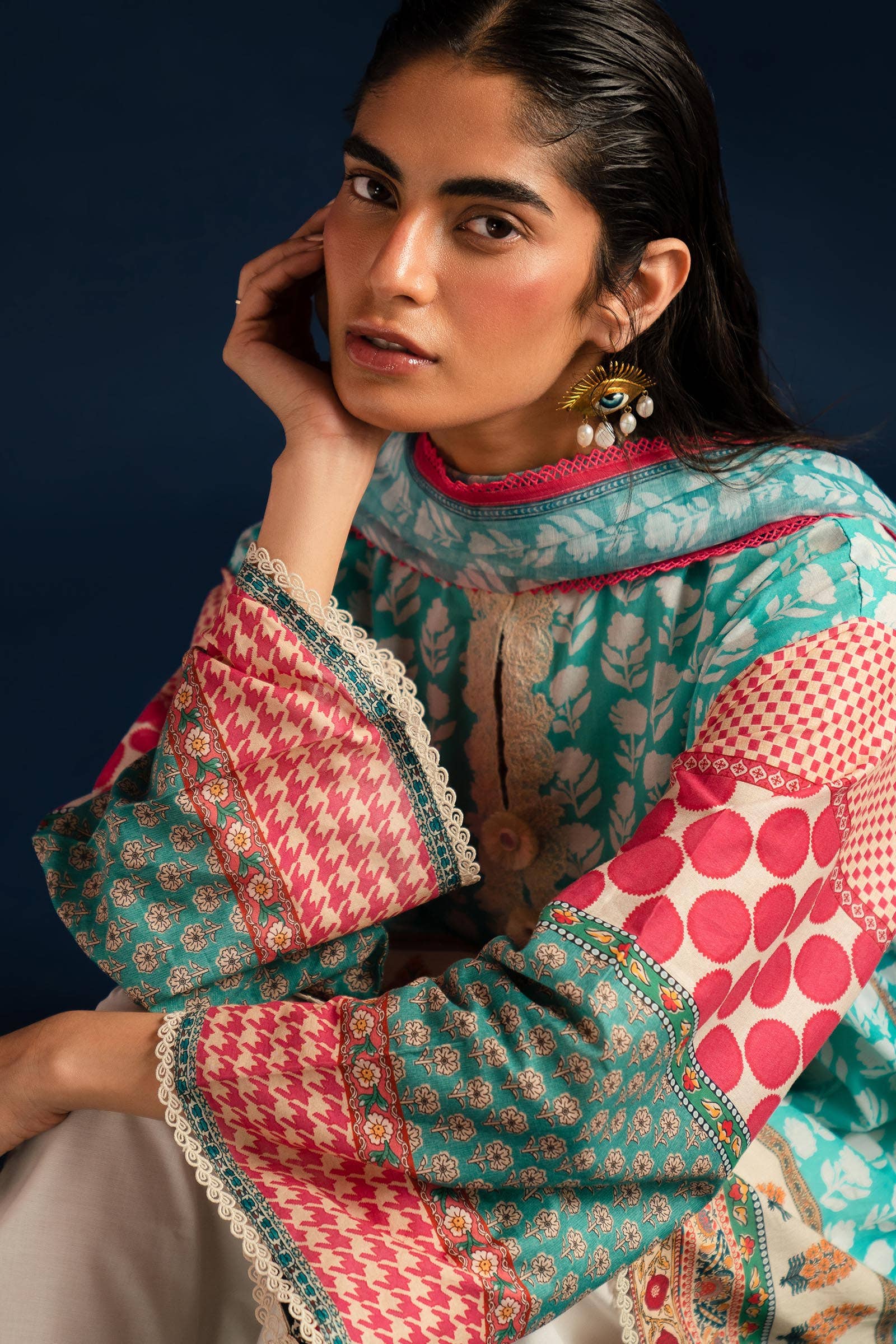 Sana Safinaz | Mahay Summer Lawn 24 | S-13 - Rang-e-Khaas