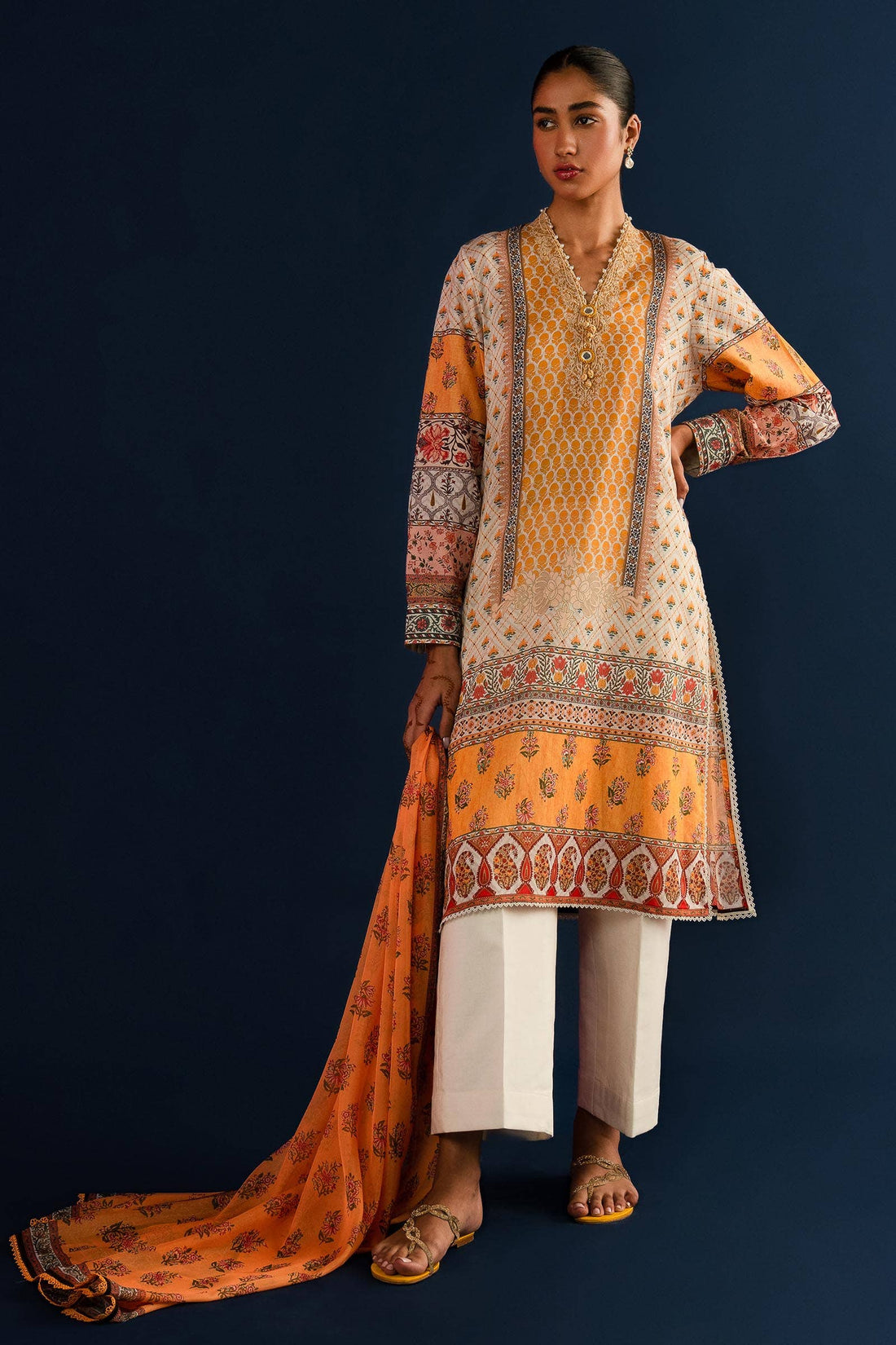 Sana Safinaz | Mahay Summer Lawn 24 | S-11 - Rang-e-Khaas