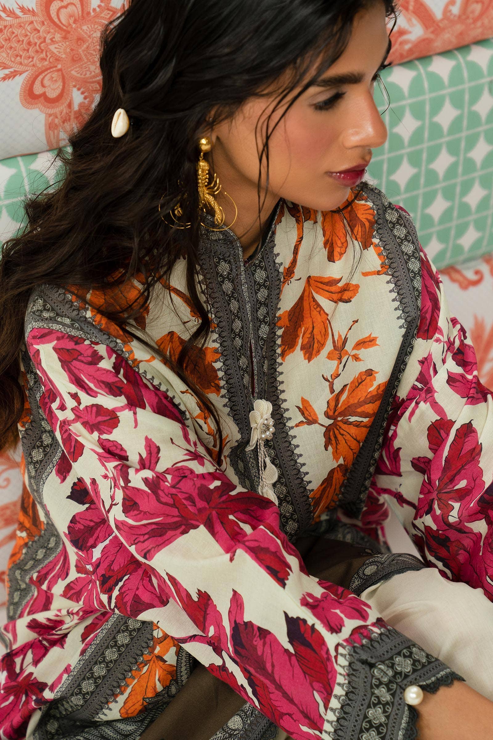 Sana Safinaz | Mahay Summer Lawn 24 | S-10 - Rang-e-Khaas