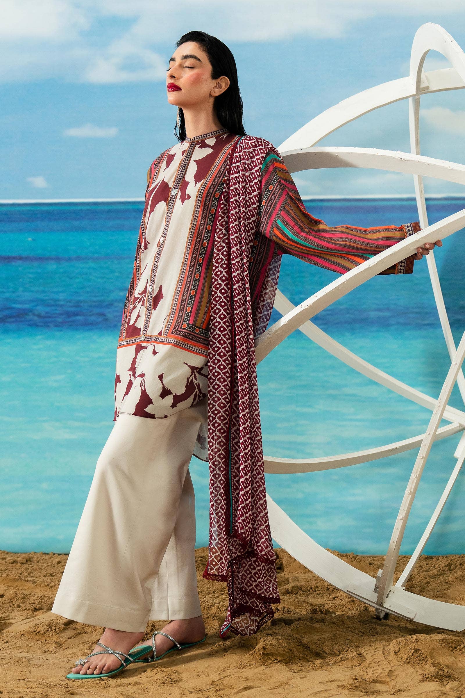 Sana Safinaz | Mahay Summer Lawn 24 | S-06 - Rang-e-Khaas