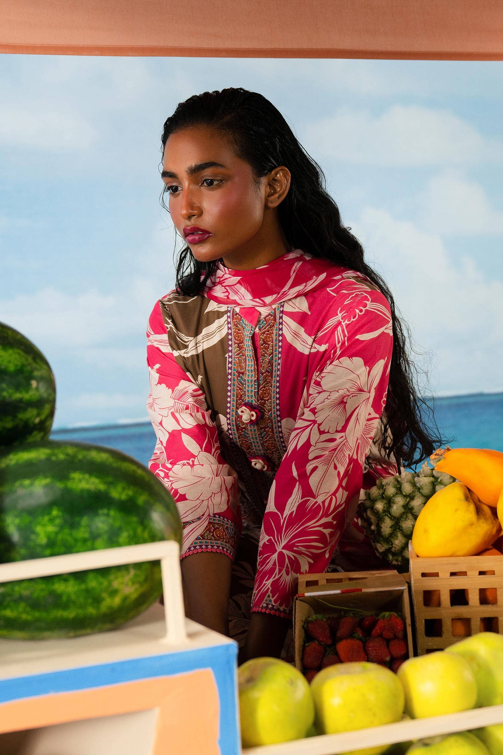 Sana Safinaz | Mahay Summer Lawn 24 | S-01 - Rang-e-Khaas