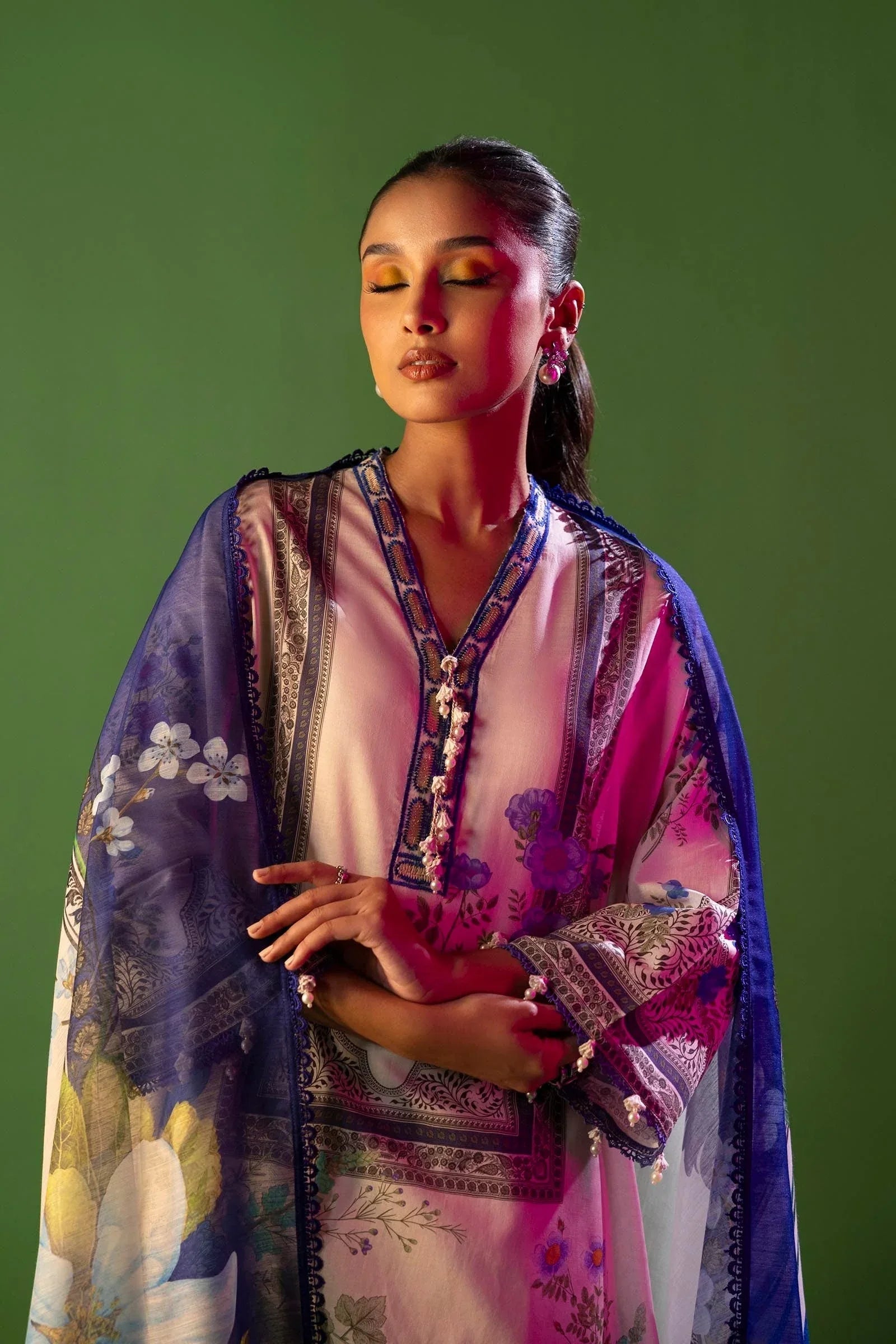 Sana Safinaz | Mahay Spring 25 | A-10 - Rang-e-Khaas
