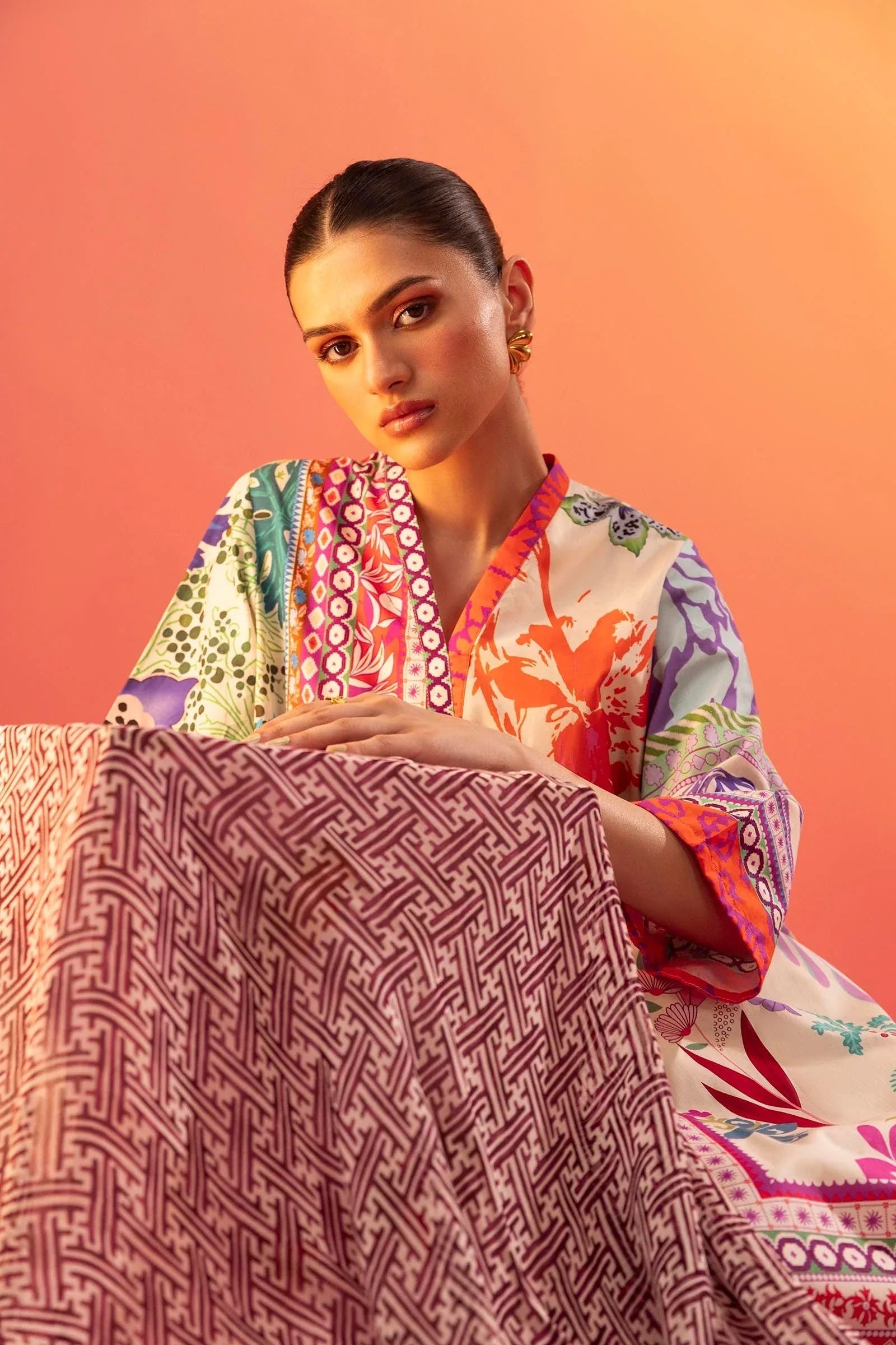 Sana Safinaz | Mahay Summer 25 | 002B - Rang-e-Khaas