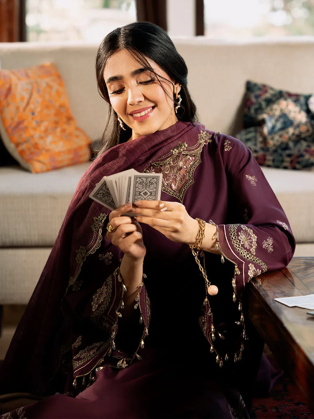 Izel | Mahveen Festive Lawn 25 | HANA - Rang-e-Khaas