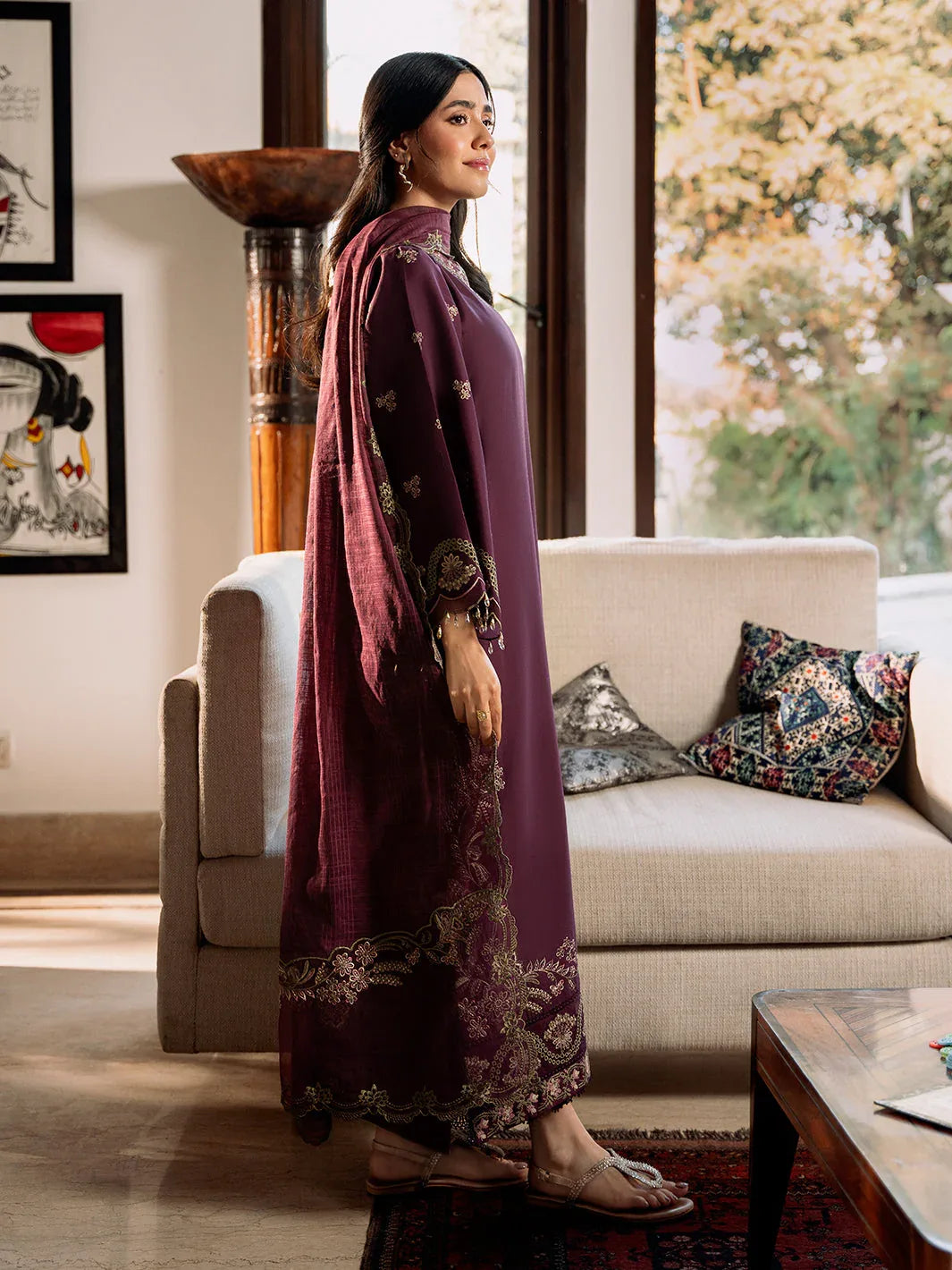 Izel | Mahveen Festive Lawn 25 | HANA - Rang-e-Khaas