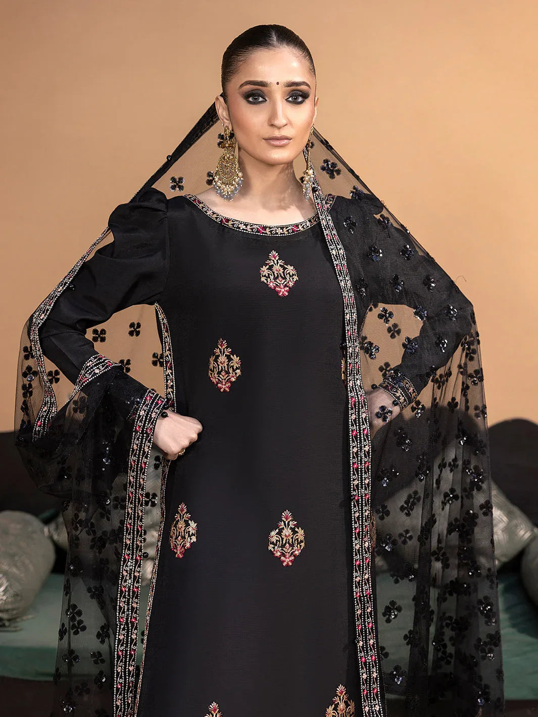 Hem Stitch | Raw Silk Edit 25 | Haya - Rang-e-Khaas