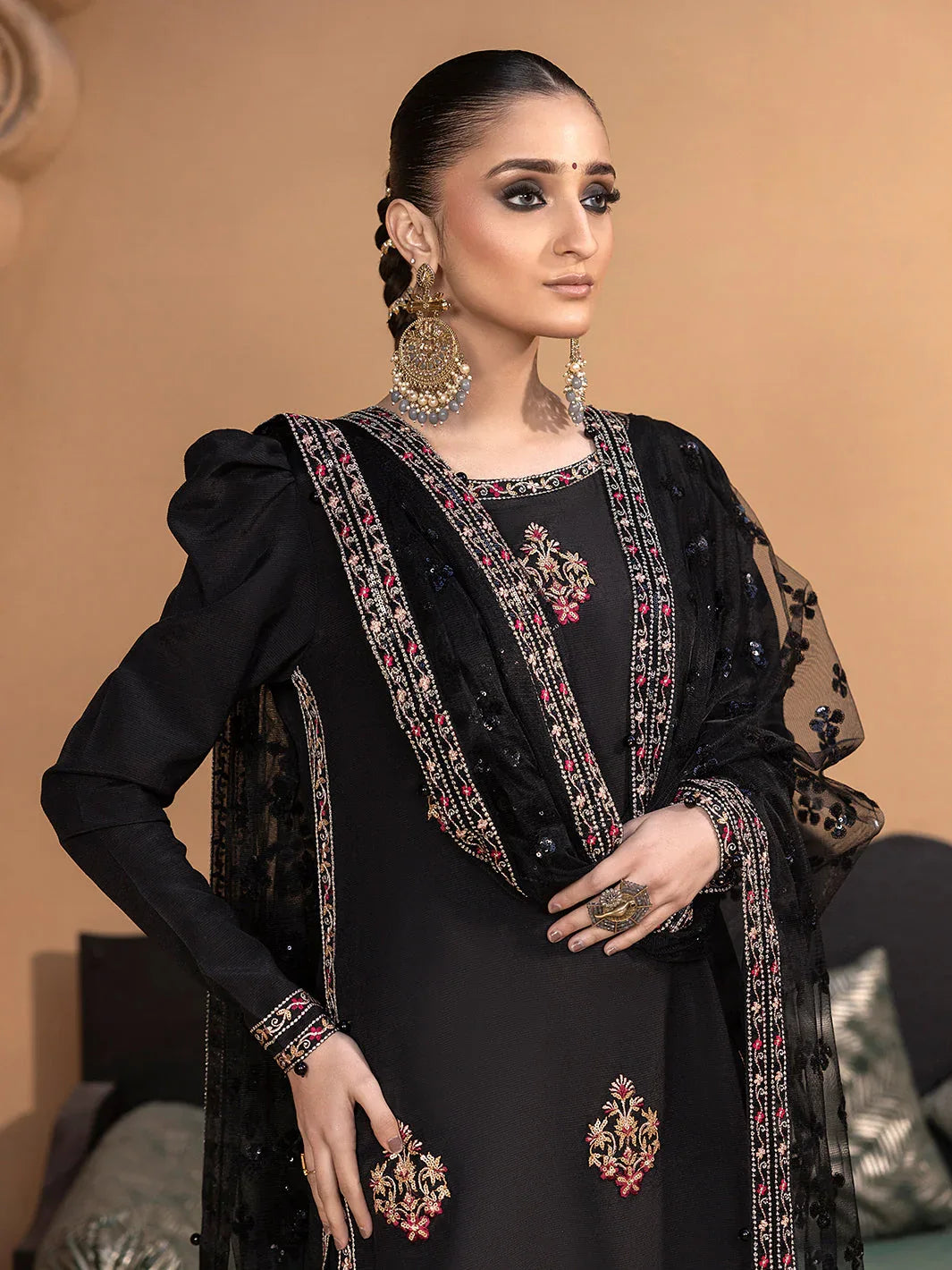 Hem Stitch | Raw Silk Edit 25 | Haya - Rang-e-Khaas