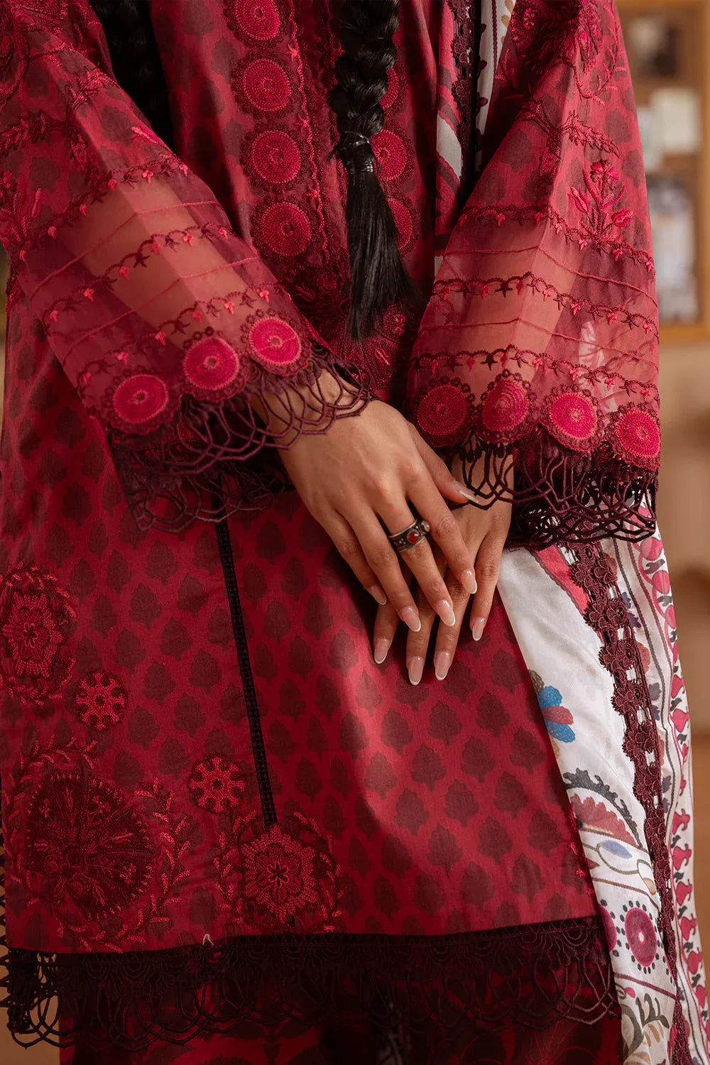 Saira Rizwan | Laanem Summer Lawn 25 | SEREN-A-SRL25-08 - Rang-e-Khaas