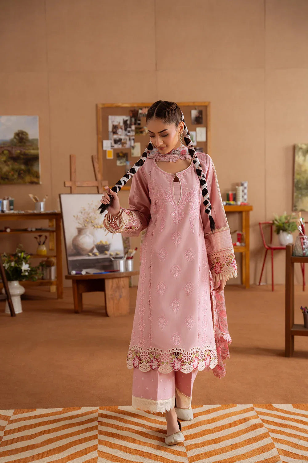 Saira Rizwan | Laanem Summer Lawn 25 | LEYLA-B-SRL25-04 - Rang-e-Khaas