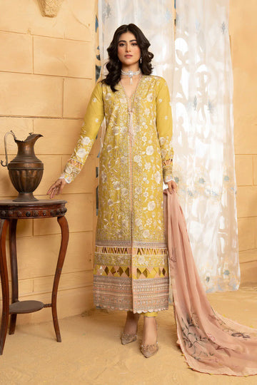 Hemstitch | Summer Luxury Lawn 24 | Lime - Rang-e-Khaas