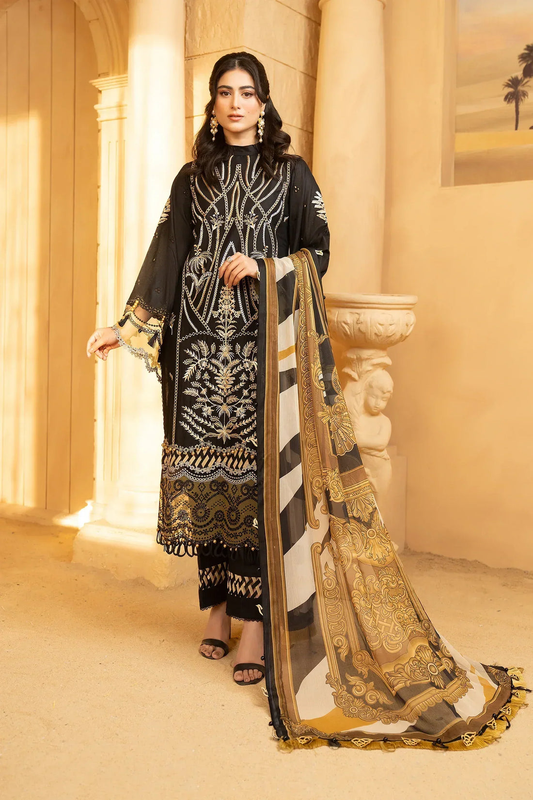 Hemstitch | Summer Luxury Lawn 24 | Cocoa - Rang-e-Khaas