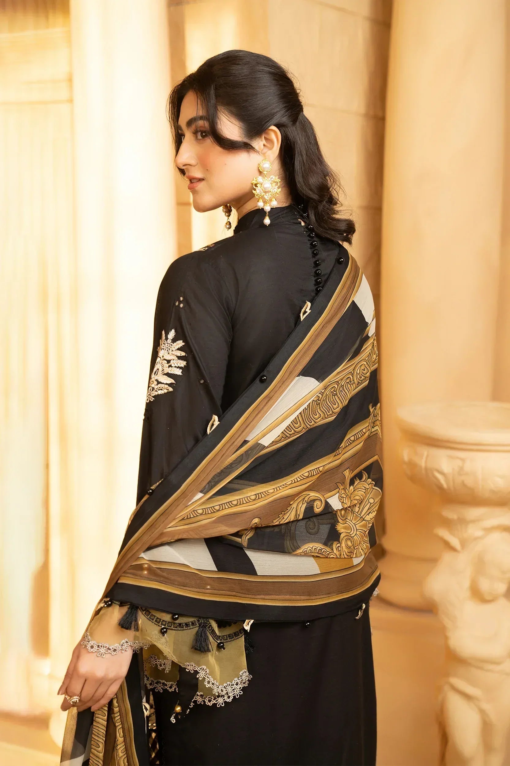 Hemstitch | Summer Luxury Lawn 24 | Cocoa - Rang-e-Khaas
