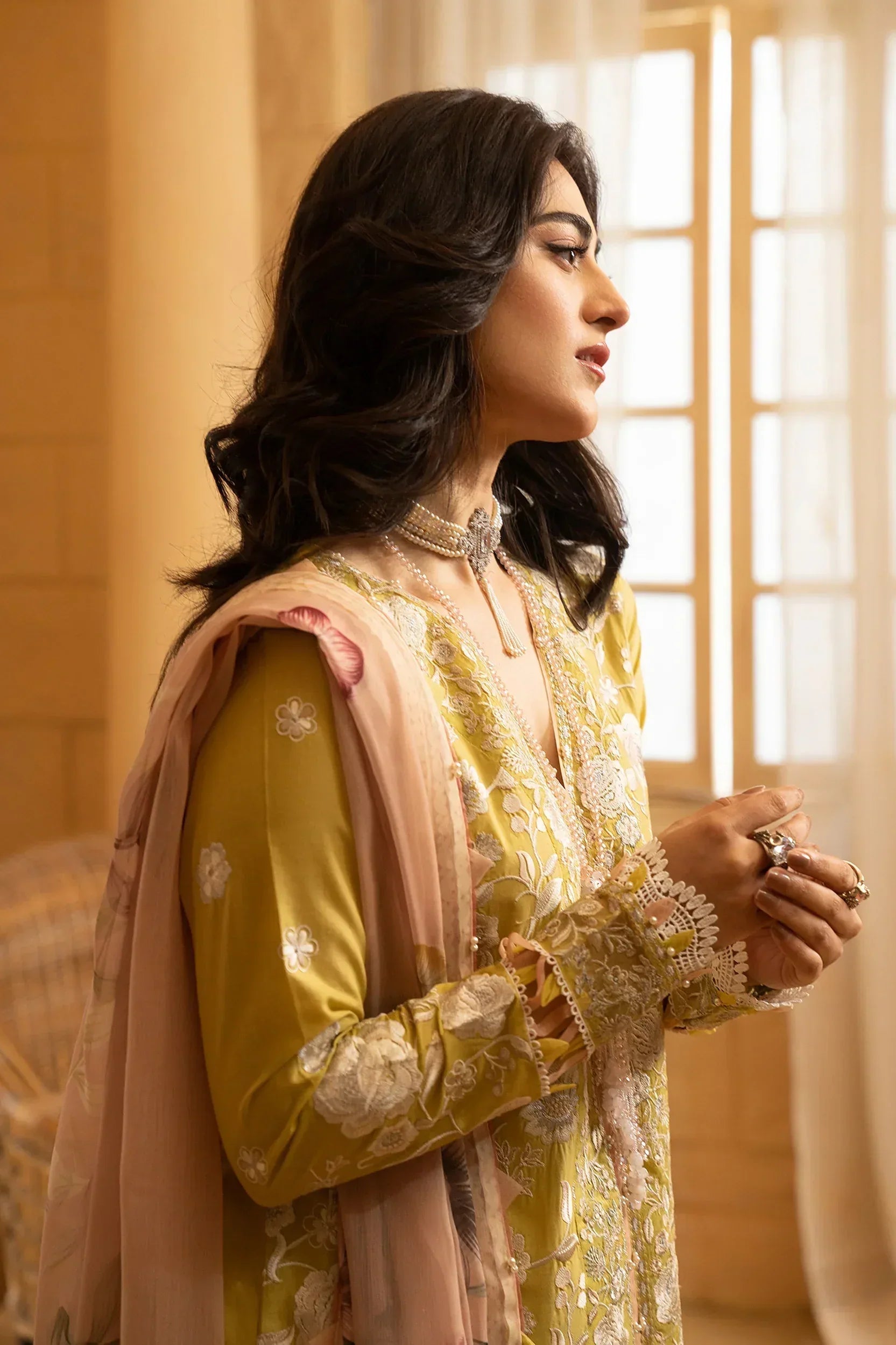 Hemstitch | Summer Luxury Lawn 24 | Lime - Rang-e-Khaas