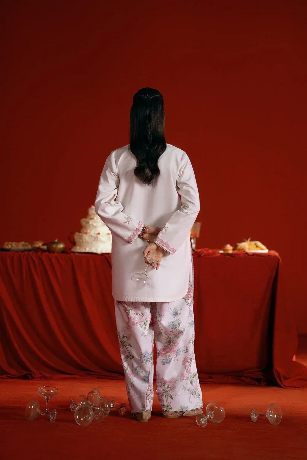 Saira Rizwan | Joolie Co ords | JOOLIE WHITE - JBP25-07 - Rang-e-Khaas