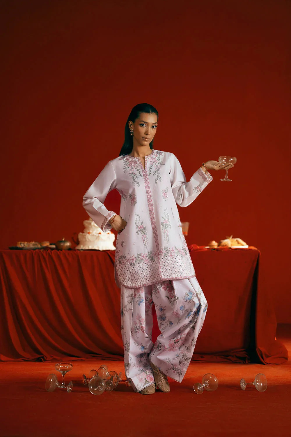 Saira Rizwan | Joolie Co ords | JOOLIE WHITE - JBP25-07 - Rang-e-Khaas