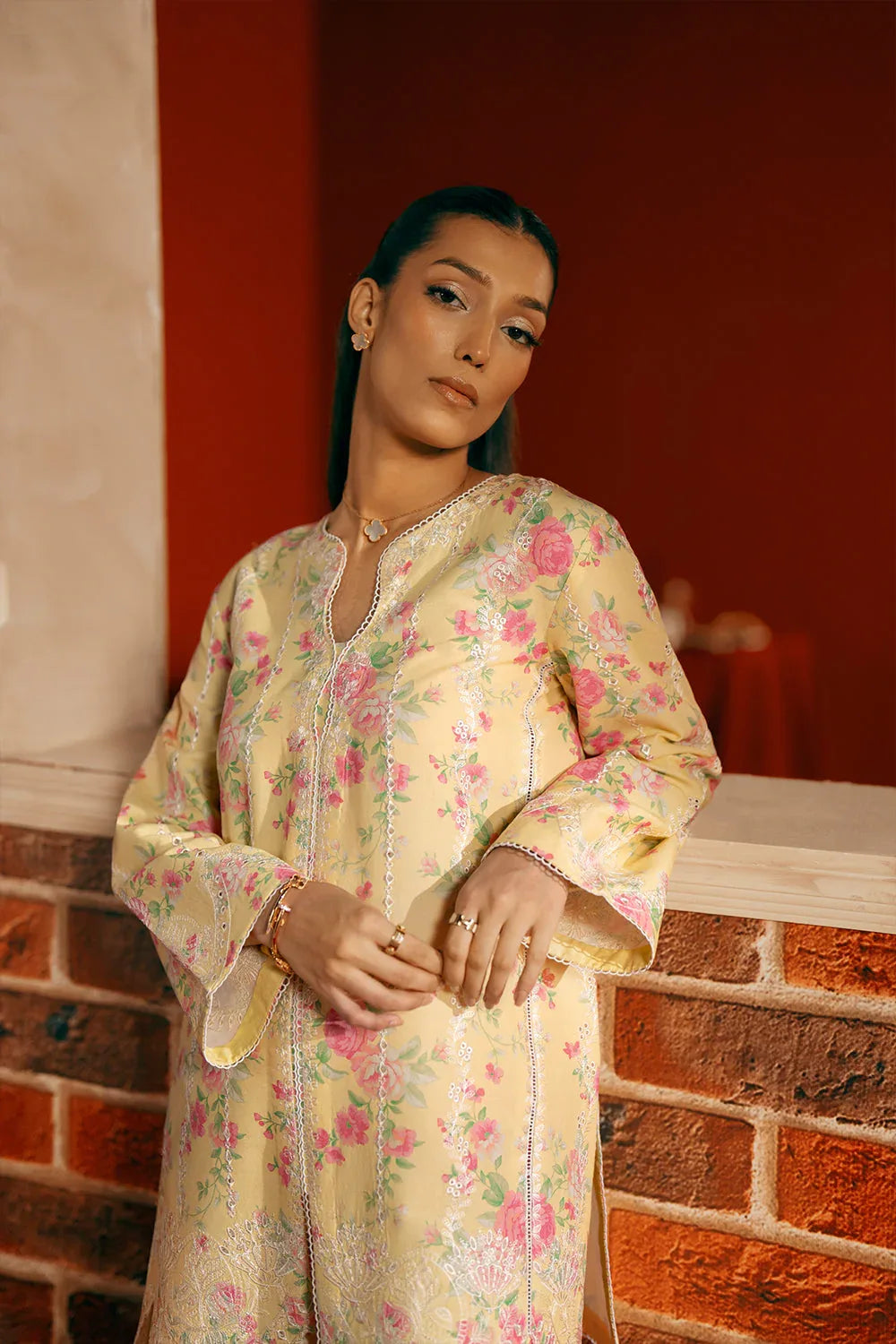 Saira Rizwan | Joolie Co ords | YELLOW-JBP25-01 - Rang-e-Khaas