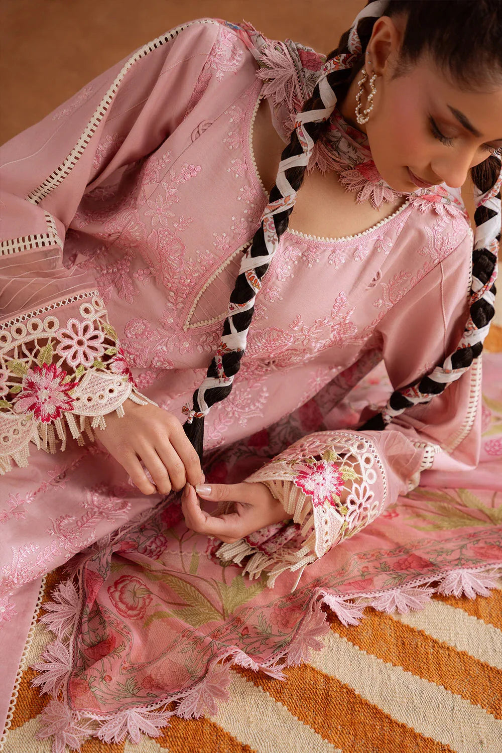 Saira Rizwan | Laanem Summer Lawn 25 | LEYLA-B-SRL25-04 - Rang-e-Khaas