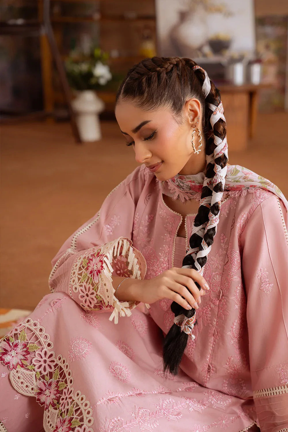 Saira Rizwan | Laanem Summer Lawn 25 | LEYLA-B-SRL25-04 - Rang-e-Khaas