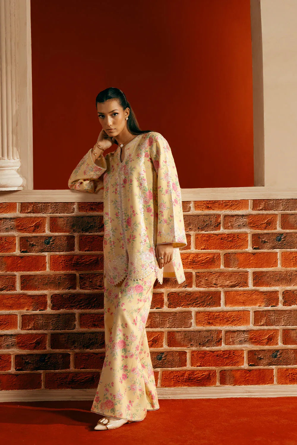 Saira Rizwan | Joolie Co ords | YELLOW-JBP25-01 - Rang-e-Khaas