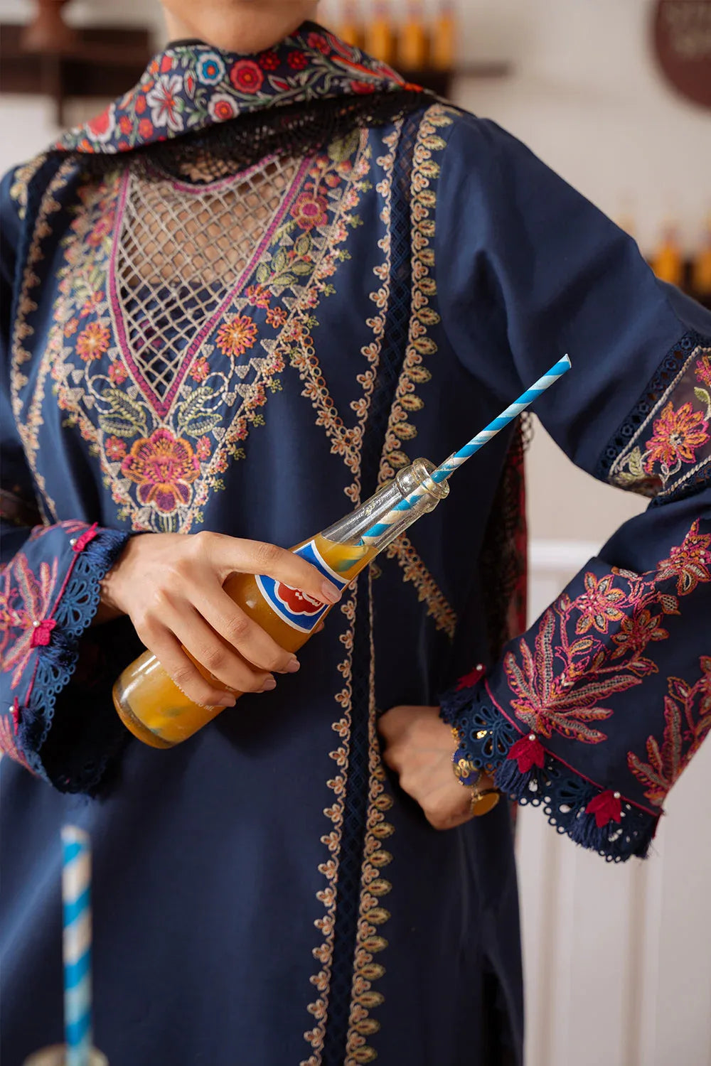 Saira Rizwan | Laanem Summer Lawn 25 | ELIF-A-SRL25-05 - Rang-e-Khaas