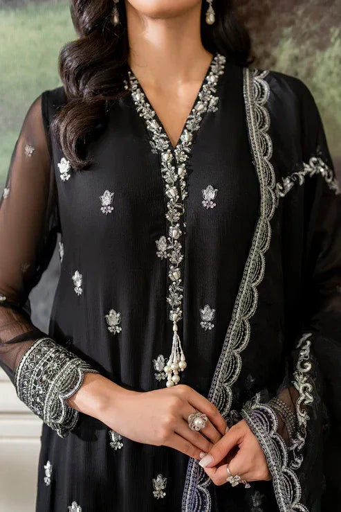 Declare | Chiffon Luxe | MIDNIGHT LFP-1109 - Rang-e-Khaas