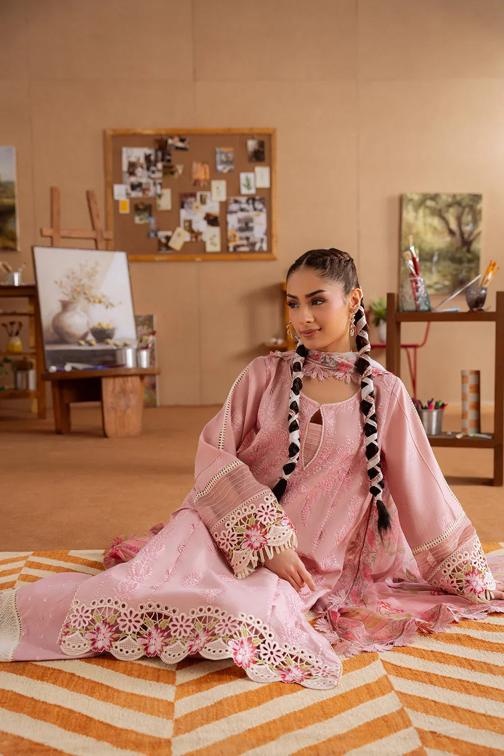 Saira Rizwan | Laanem Summer Lawn 25 | LEYLA-B-SRL25-04 - Rang-e-Khaas