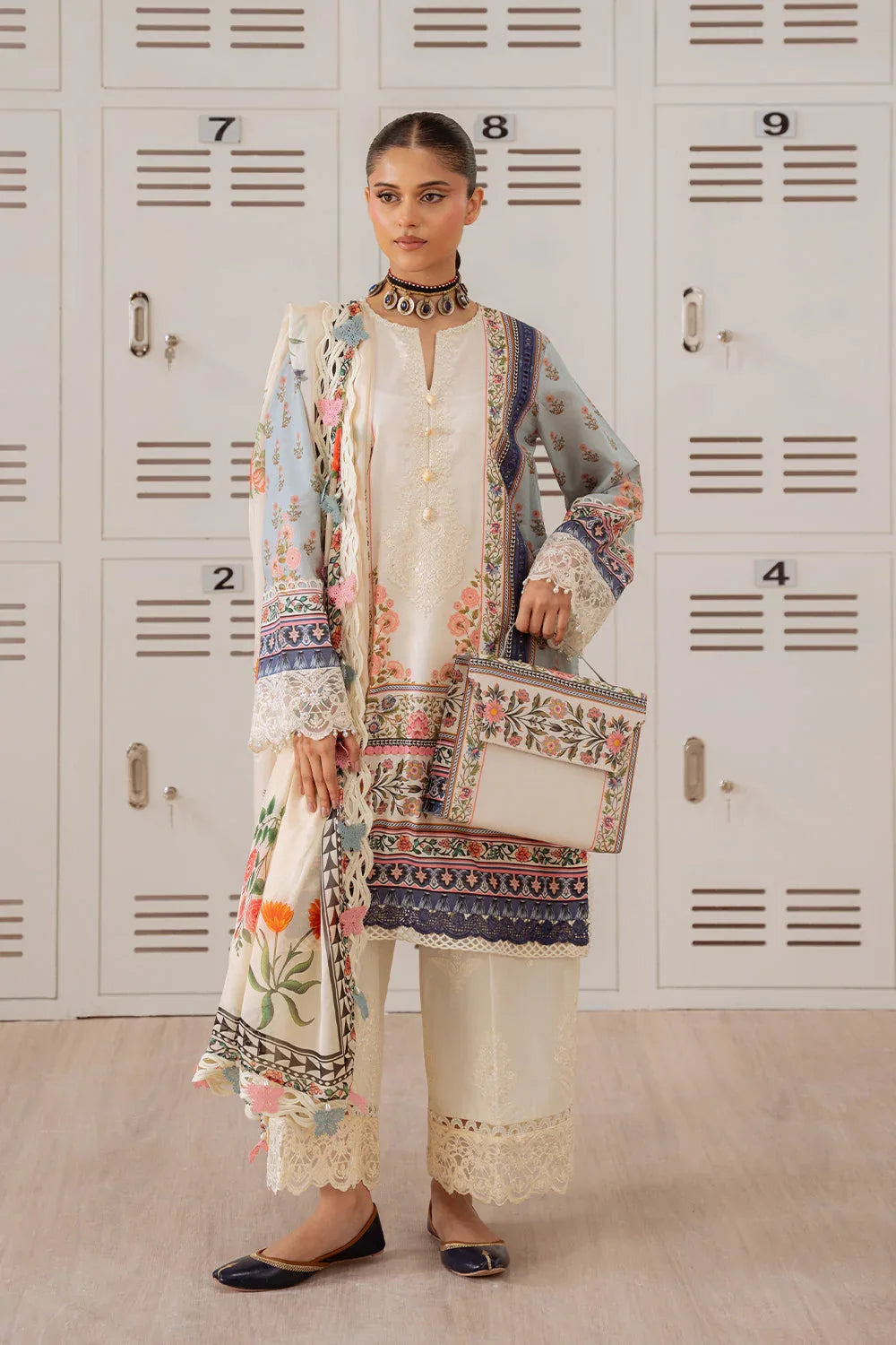 Saira Rizwan | Laanem Summer Lawn 25 | ZUMRA-B-SRL25-07 - Rang-e-Khaas