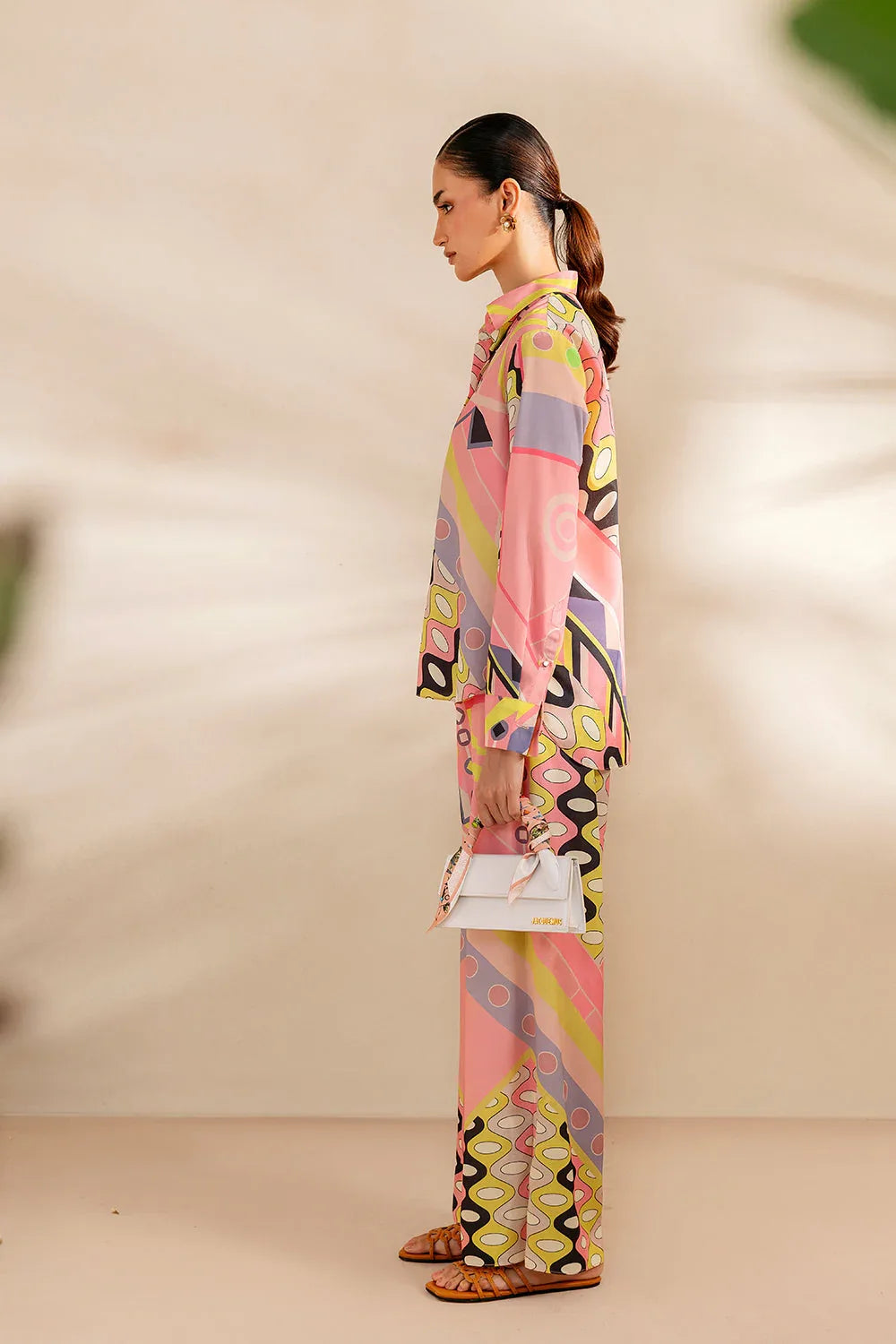 Saira Rizwan | Silk Coords 25 | PEACHY TIDE - SRSP-25-09 - Rang-e-Khaas