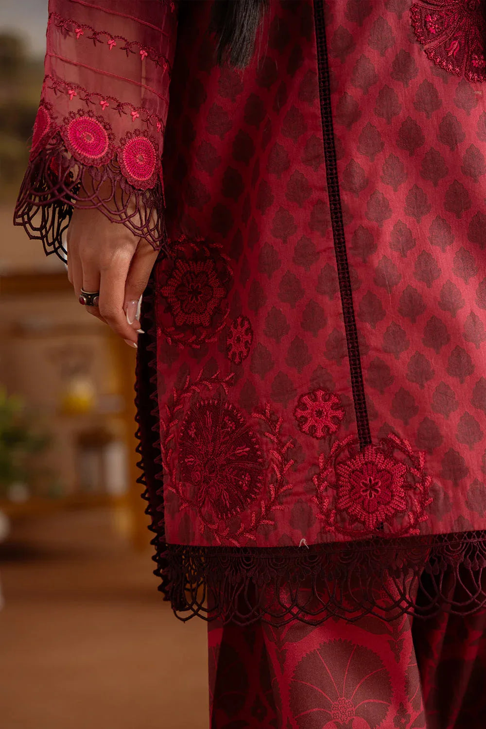 Saira Rizwan | Laanem Summer Lawn 25 | SEREN-A-SRL25-08 - Rang-e-Khaas