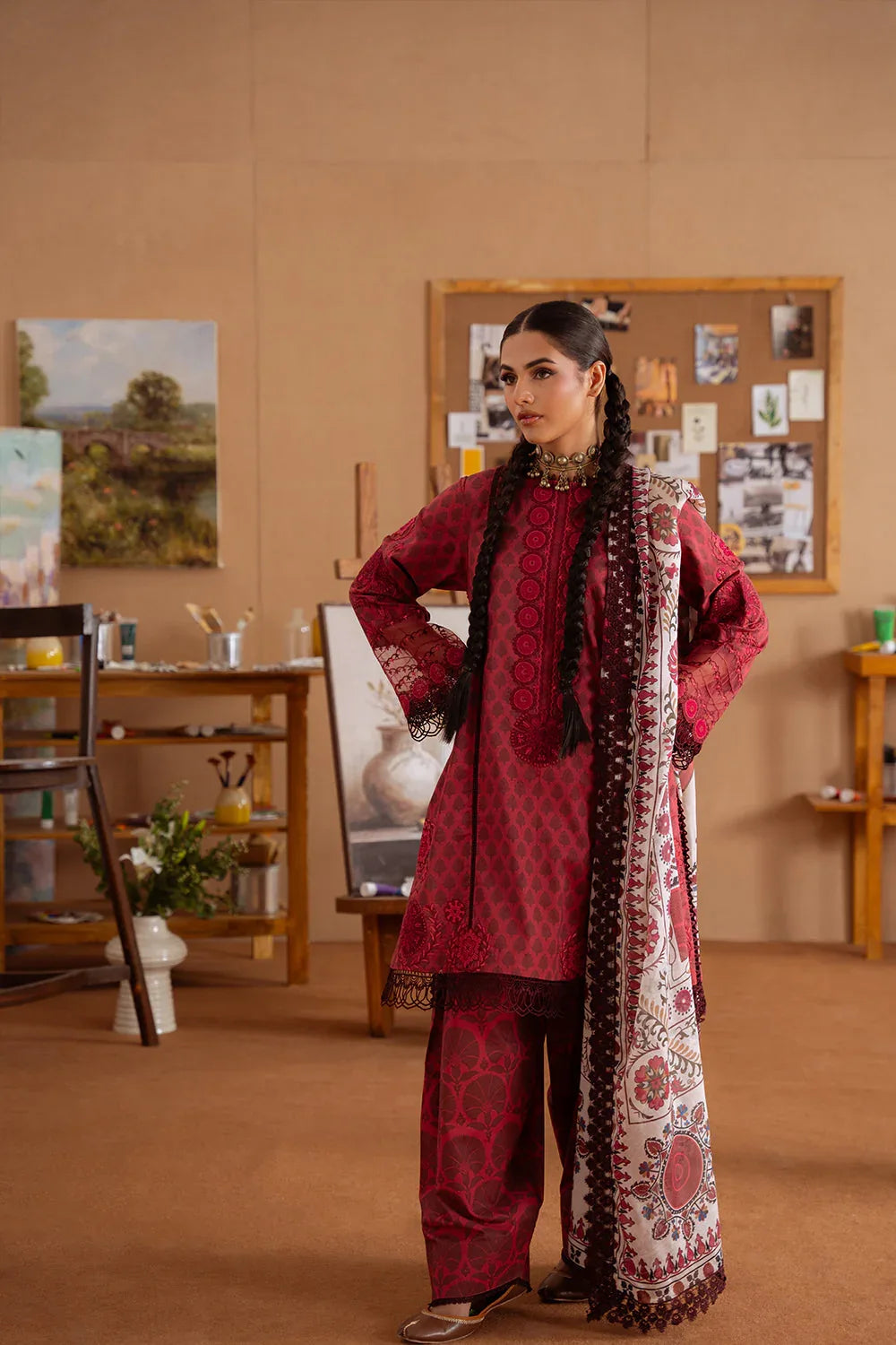 Saira Rizwan | Laanem Summer Lawn 25 | SEREN-A-SRL25-08 - Rang-e-Khaas