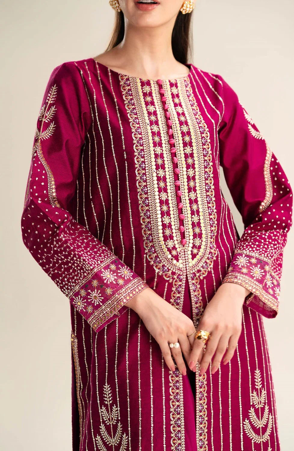 Maryum N Maria | Lagom Ready to Wear | VIOLET - MS-24214 - Rang-e-Khaas