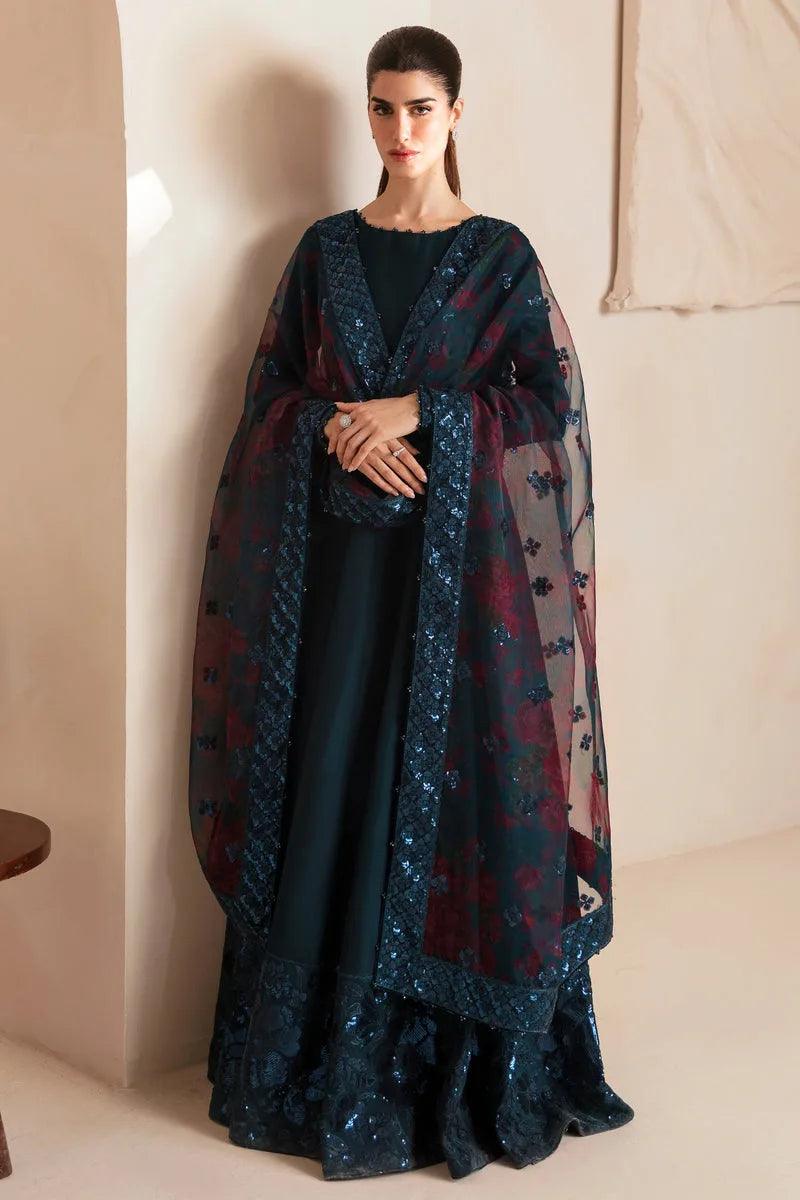 Maria B 3 Piece Stitched Embroidered Chiffon Suit