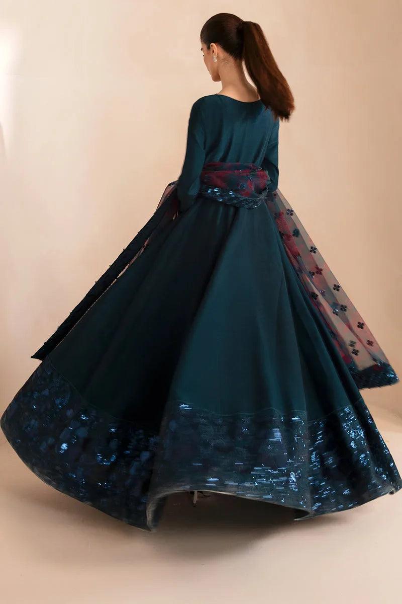 Maria B 3 Piece Stitched Embroidered Chiffon Suit