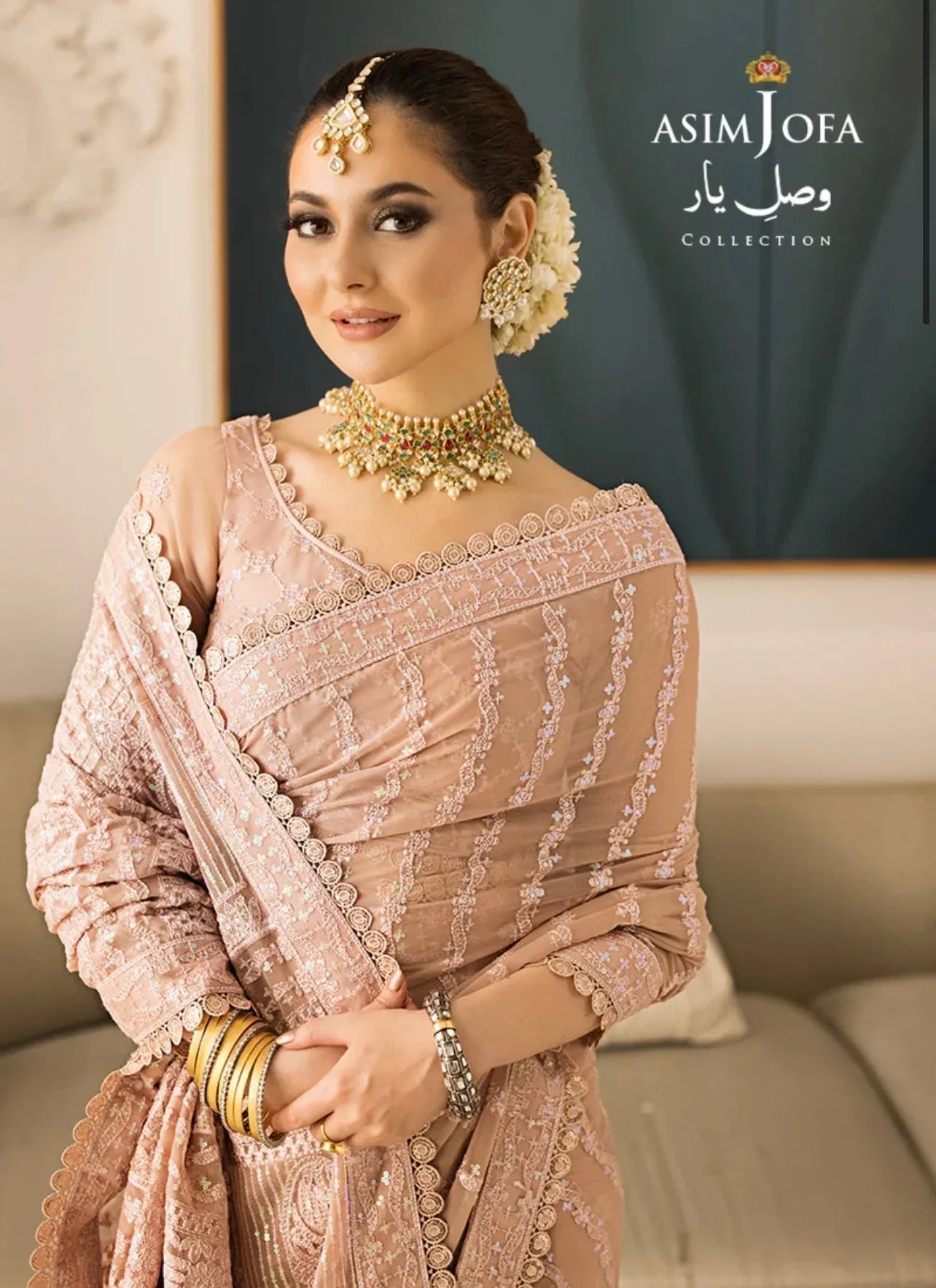 ASIM JOFA- SAREE - AJVY-09 - Rang-e-Khaas