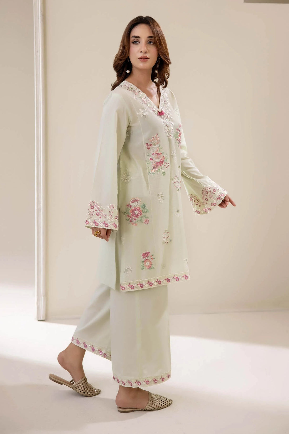 Adans Libas | Embrodiered Co Ord Sets | 4068