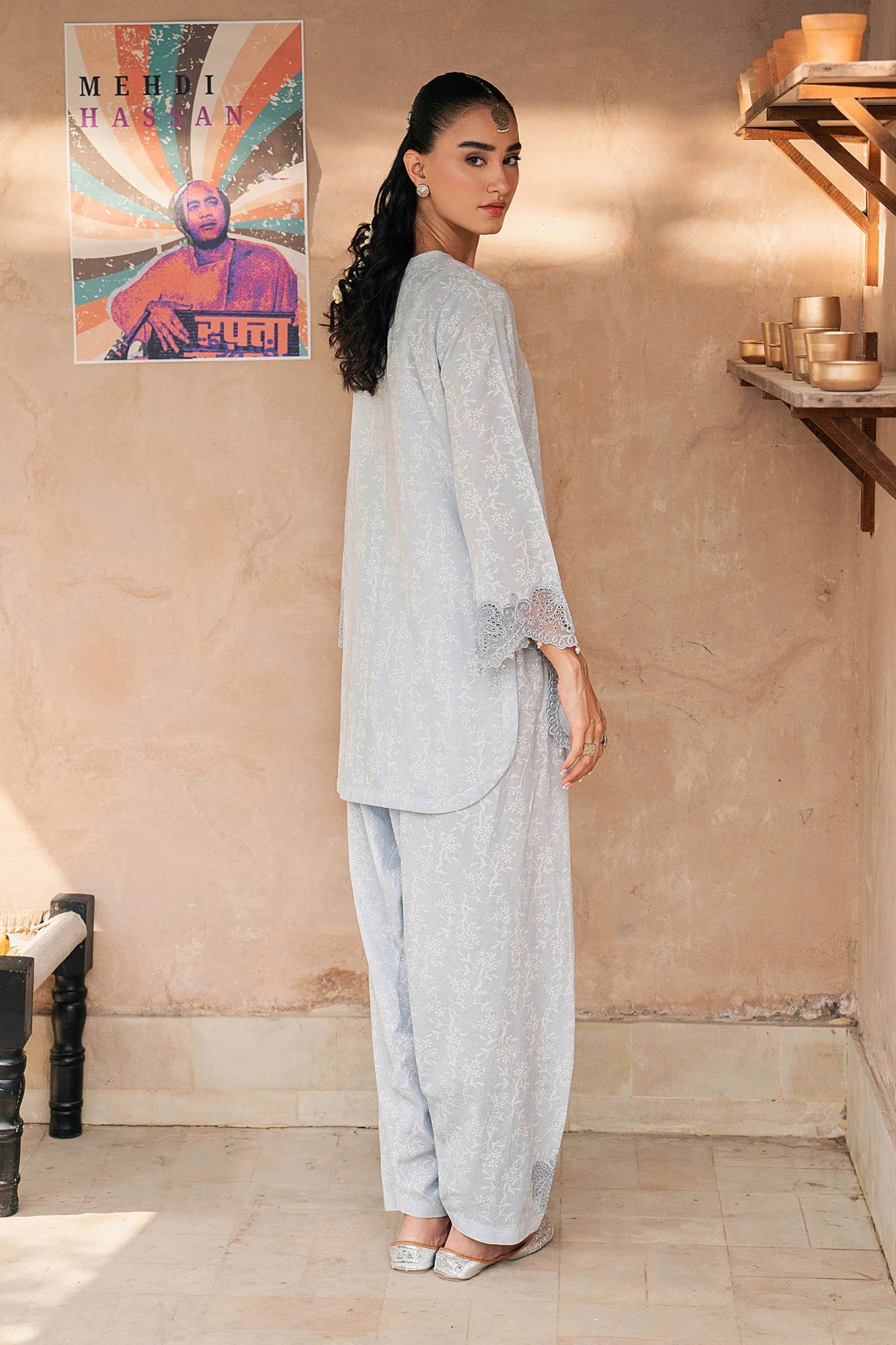 Maria B 2 Piece Embroidered Lawn Suit