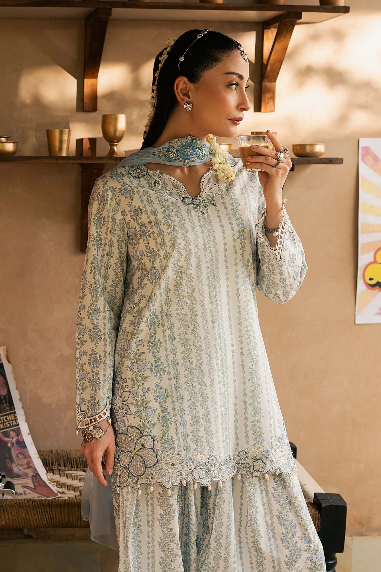 Maria B 3 Piece Embroidered Lawn Suit