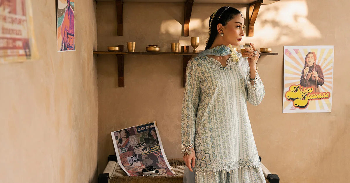 Maria B 3 Piece Embroidered Lawn Suit