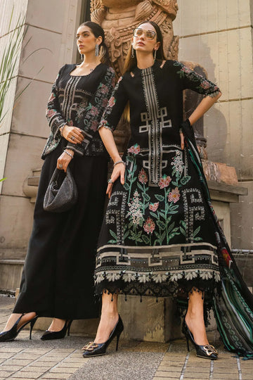 Maria B 3 Piece Stitched Embroidered Jacquard Lawn Suit