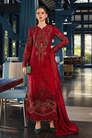 Maria B 3 Piece Stitched Embroidered Jacquard Lawn Suit