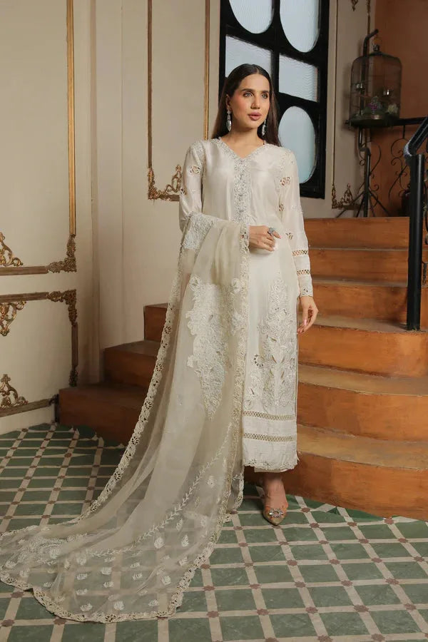 Muntaha by Shanzay Fahad | Baad E Saba | Alizay - White