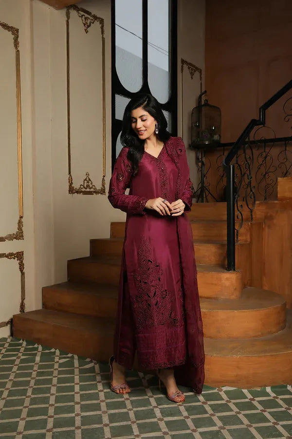 Muntaha by Shanzay Fahad | Baad E Saba | ALIZAY - MAROON