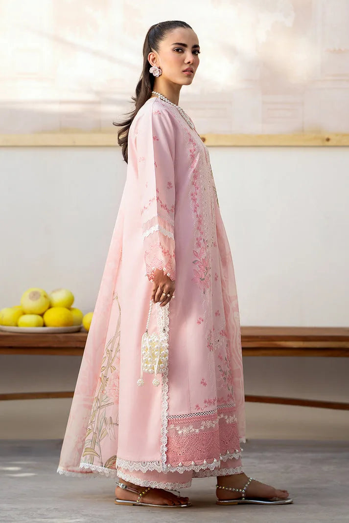 Saad Shaikh | Luxe Eid Lawn 24 | Pink Oasis