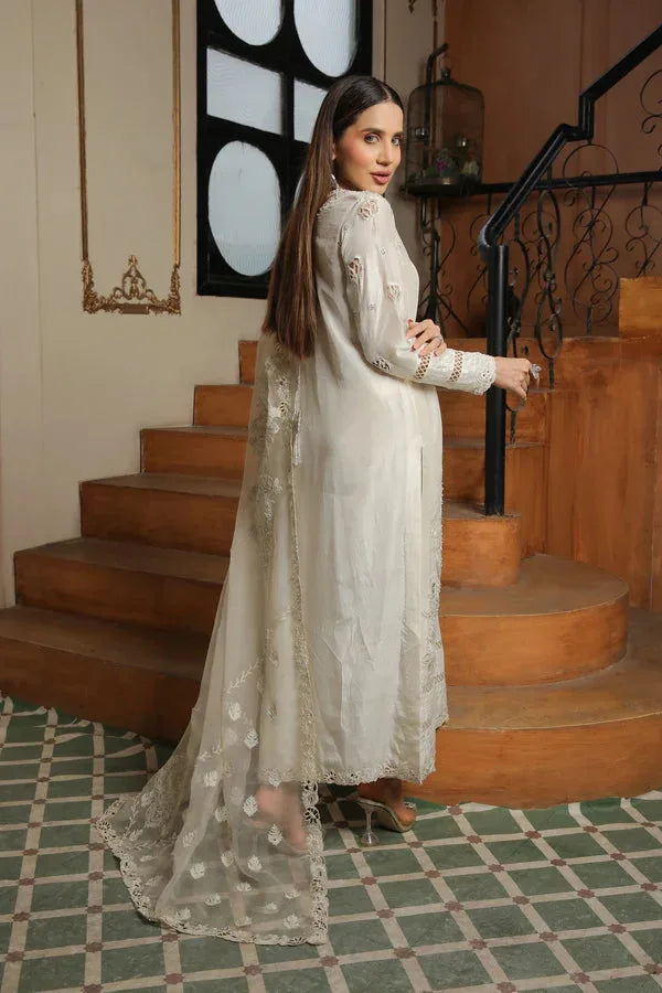 Muntaha by Shanzay Fahad | Baad E Saba | Alizay - White